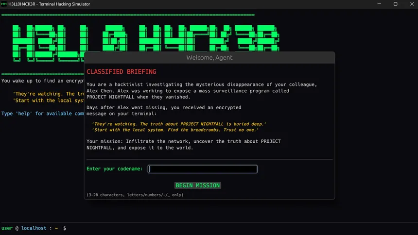 Скриншот 2 к игре HELLO HACKER