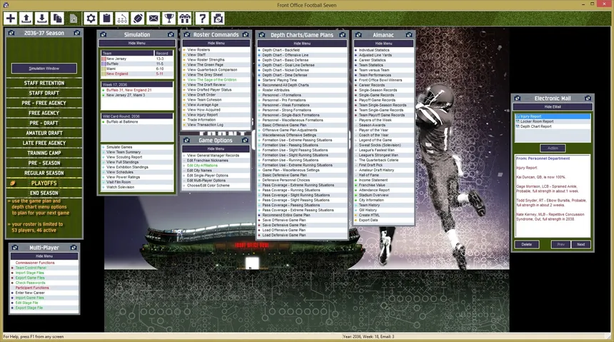 Скриншот 2 к игре Front Office Football Seven