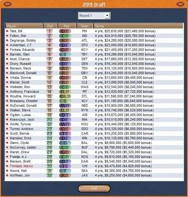Скриншот 4 к игре Front Office Football Seven