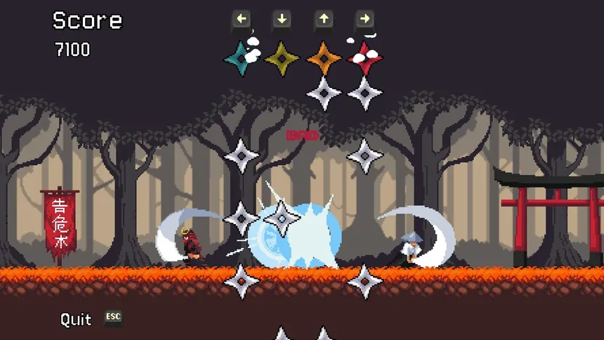 Скриншот 4 к игре Bushidon't: Rhythm battles and the unnecessarily long subtitle