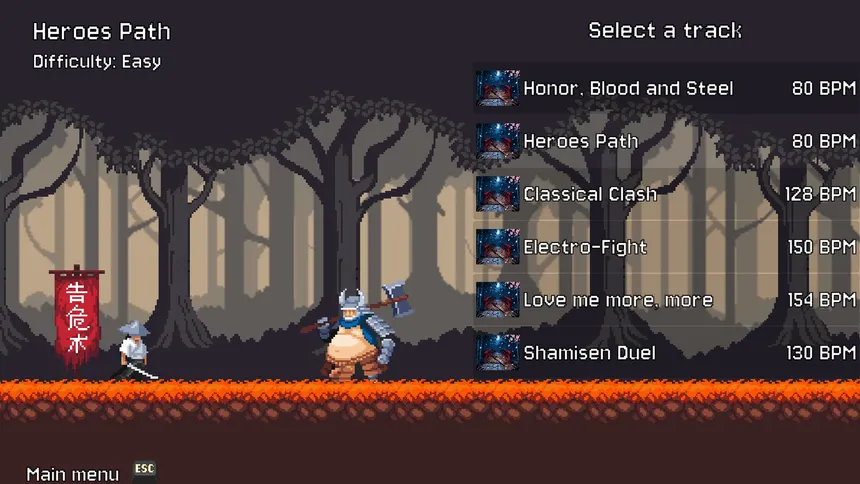 Скриншот 6 к игре Bushidon't: Rhythm battles and the unnecessarily long subtitle
