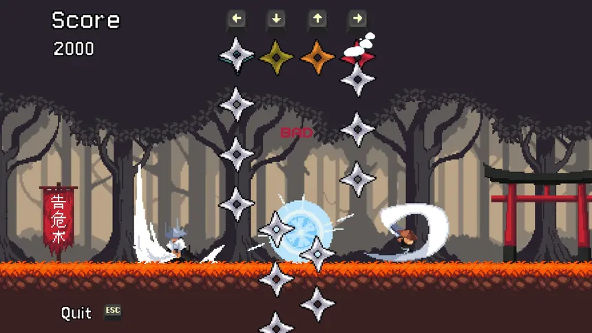 Скриншот 8 к игре Bushidon't: Rhythm battles and the unnecessarily long subtitle