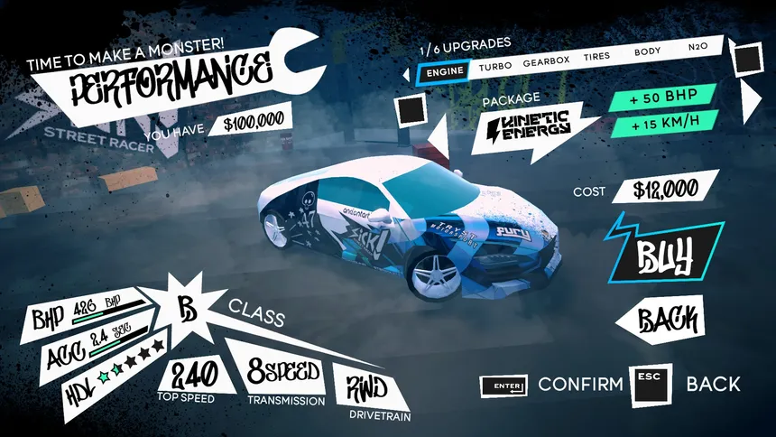 Скриншот 5 к игре Sick Street Racer