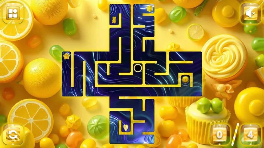 Скриншот 2 к игре Sweetie Candy Maze: Yellow Lemon