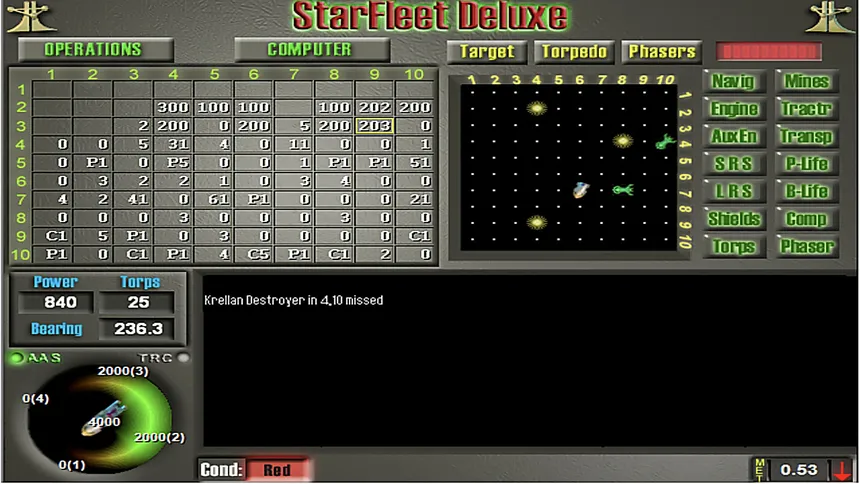 Скриншот 1 к игре Star Fleet Deluxe
