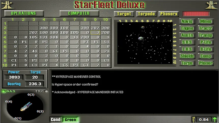 Скриншот 2 к игре Star Fleet Deluxe