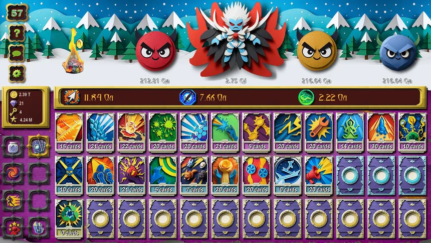 Скриншот 1 к игре Card Storm Idle HD