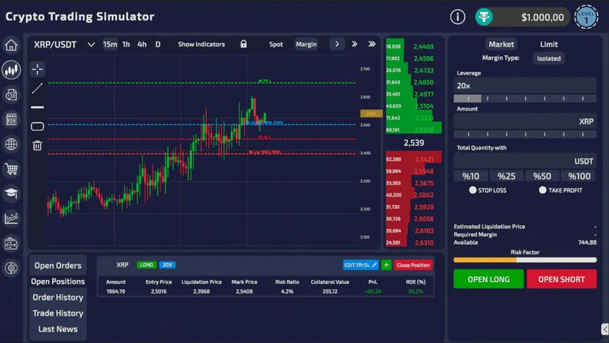 Скриншот 1 к игре Crypto Trading Simulator