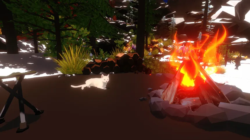 Скриншот 1 к игре Campfire with Cat