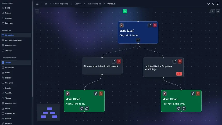 Скриншот 8 к игре Talescape: Write. Branch. Play.