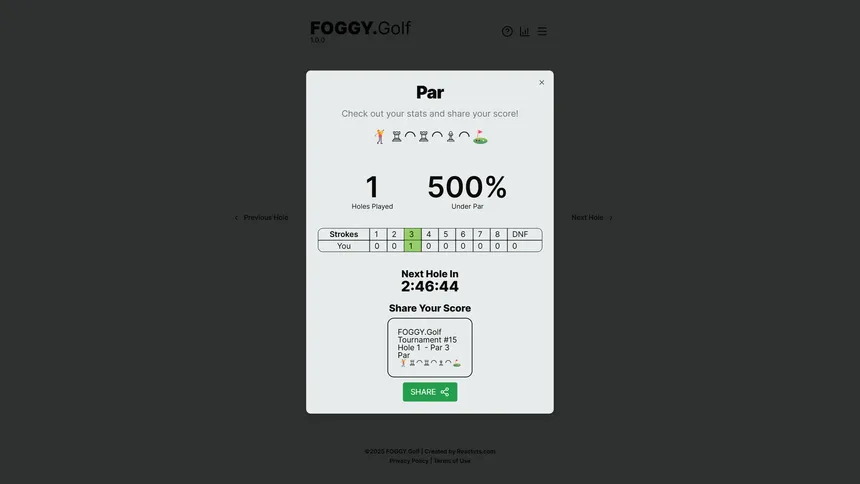 Скриншот 8 к игре FOGGY Golf