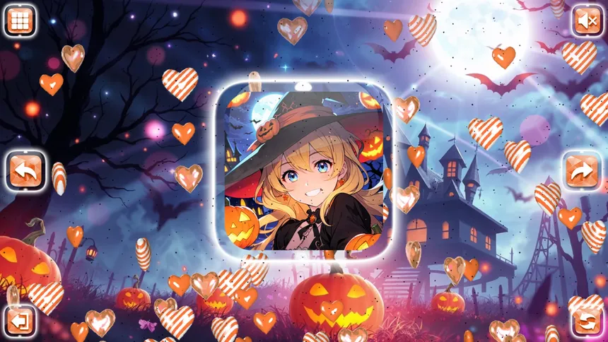 Скриншот 2 к игре Lovely Anime Puzzle: Halloween