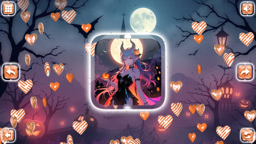 Скриншот 8 к игре Lovely Anime Puzzle: Halloween