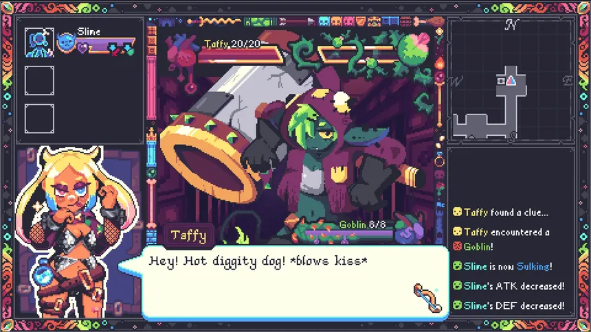 Скриншот 1 к игре Rizz Dungeon: Skeleton Key to My Heart