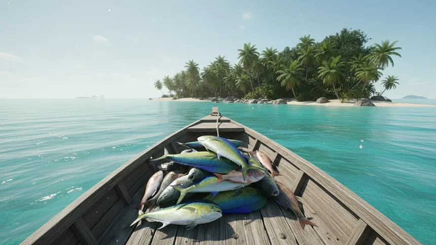 Скриншот 4 к игре My Paradise Lagoon Fishing Simulator