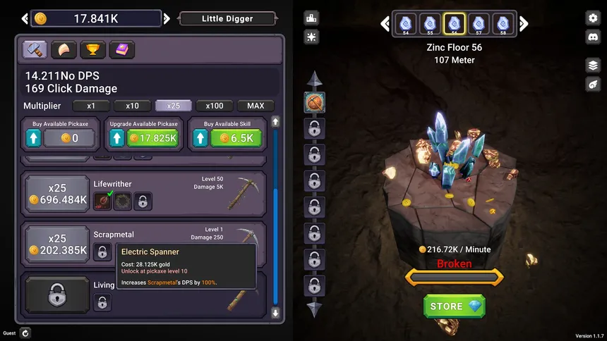 Скриншот 1 к игре Clicker Ore