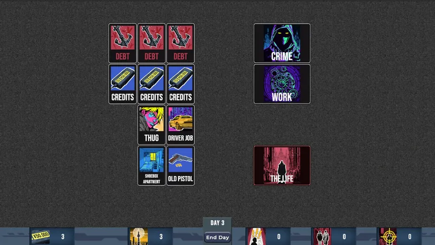 Скриншот 2 к игре MafiaPunk: A Card Sim