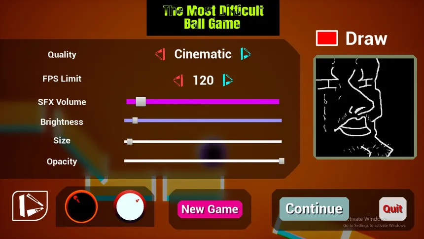 Скриншот 6 к игре The Most Difficult Ball Game