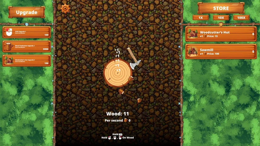 Скриншот 1 к игре Wood Clicker