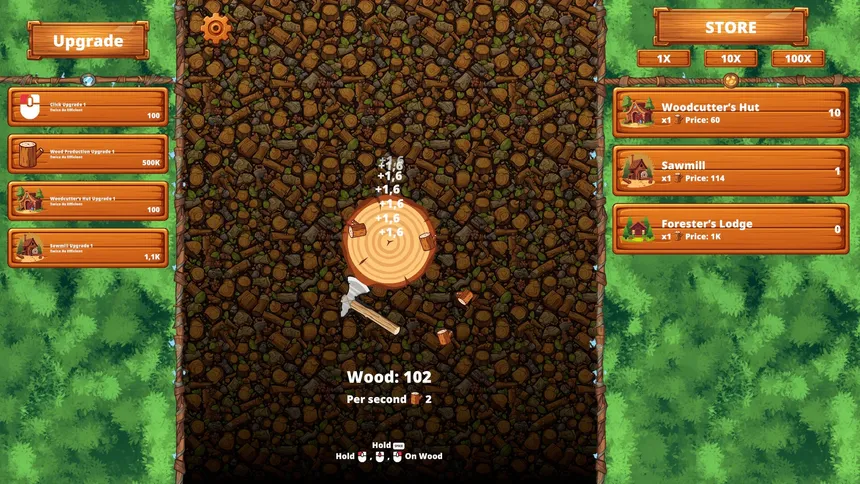 Скриншот 2 к игре Wood Clicker