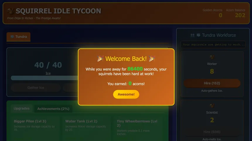 Скриншот 4 к игре Squirrel Idle Tycoon