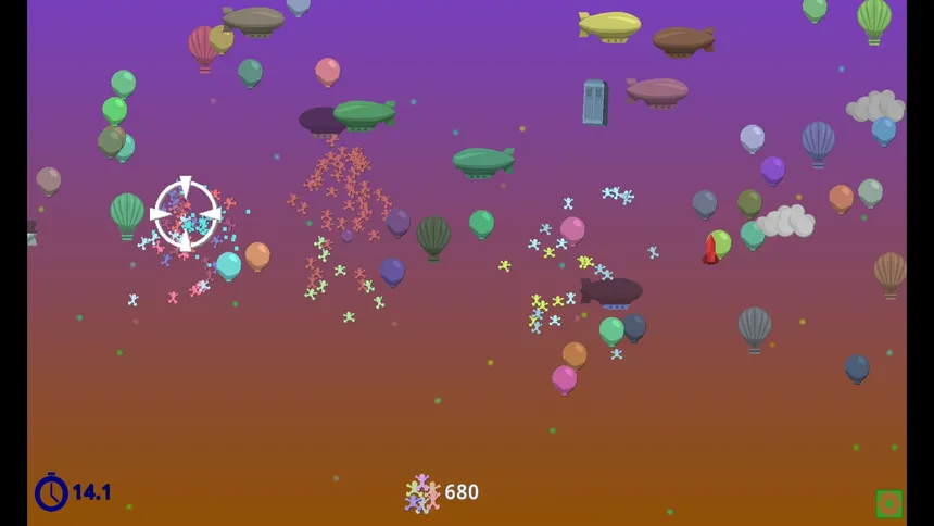 Скриншот 2 к игре Pop Balloons and Drop People