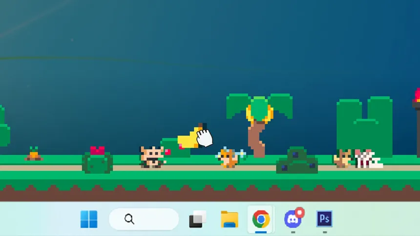 Скриншот 2 к игре Bitsies: I Caught a Strange Creature Roaming on My Desktop and Now I Raise Them in My Tiny Garden