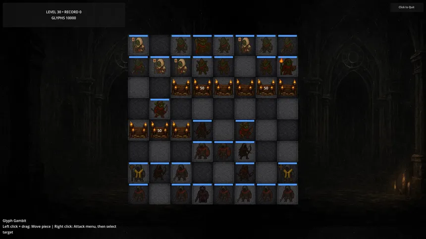 Скриншот 1 к игре Glyph Gambit
