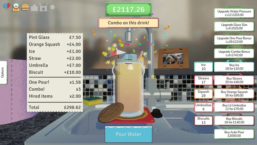 Скриншот 2 к игре A stupid game about pouring drinks for the P.T.A.