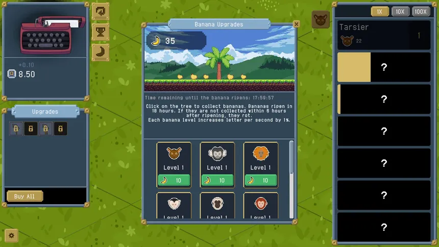Скриншот 2 к игре Infinite Monkey Clicker
