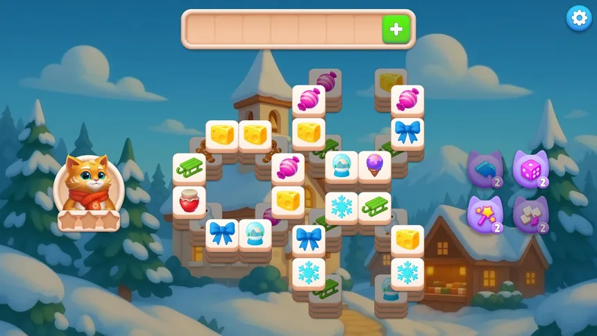 Скриншот 2 к игре Catjong 2: Pawprints in the Snow