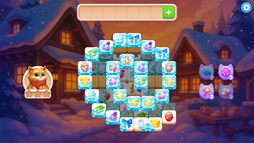 Скриншот 4 к игре Catjong 2: Pawprints in the Snow