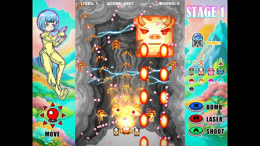 Скриншот 4 к игре Eggrolls Shoot