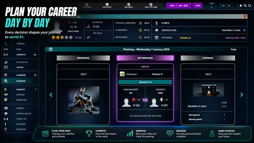 Скриншот 1 к игре Absolute Tennis Manager 2