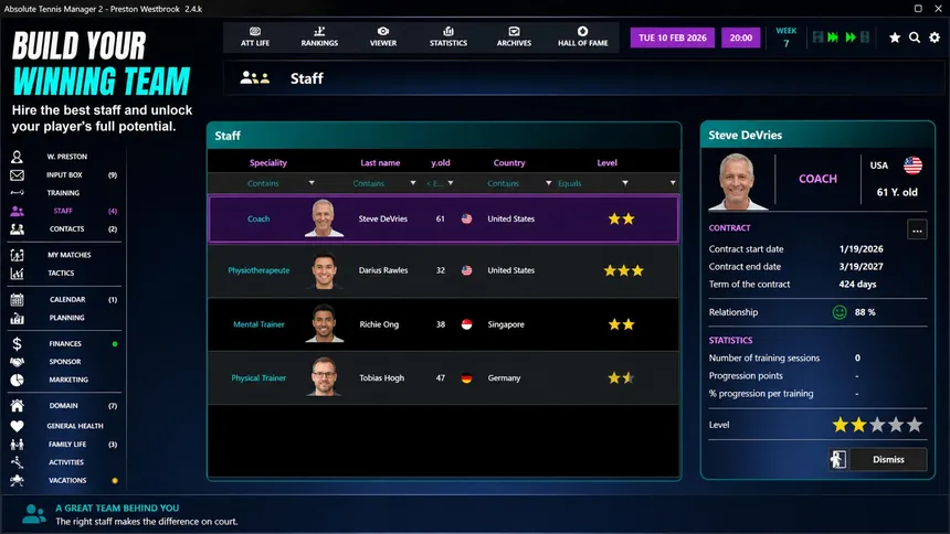Скриншот 5 к игре Absolute Tennis Manager 2