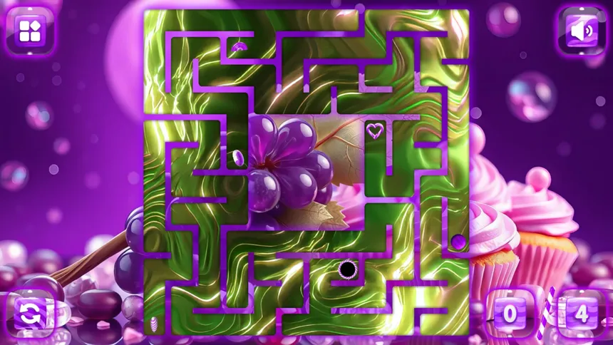 Скриншот 2 к игре Sweetie Candy Maze: Purple Grape