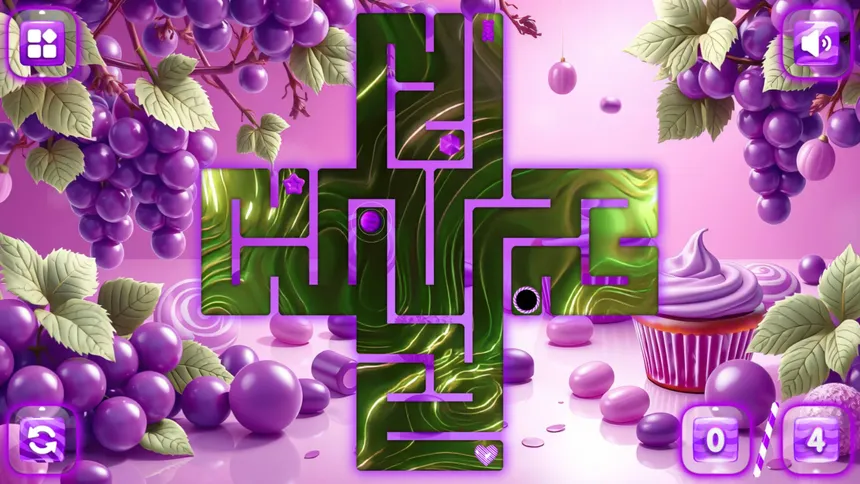 Скриншот 4 к игре Sweetie Candy Maze: Purple Grape