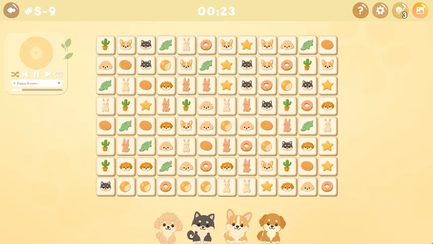 Скриншот 1 к игре Puppy Link - Соедини плитки