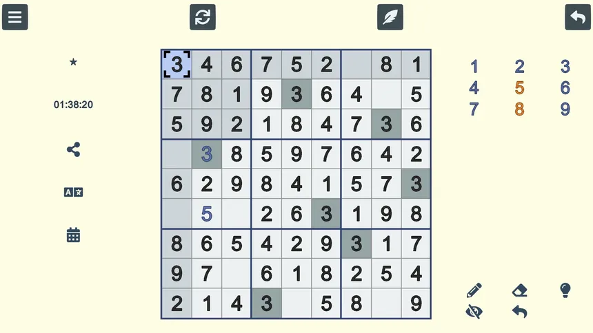 Скриншот 3 к игре Судоку