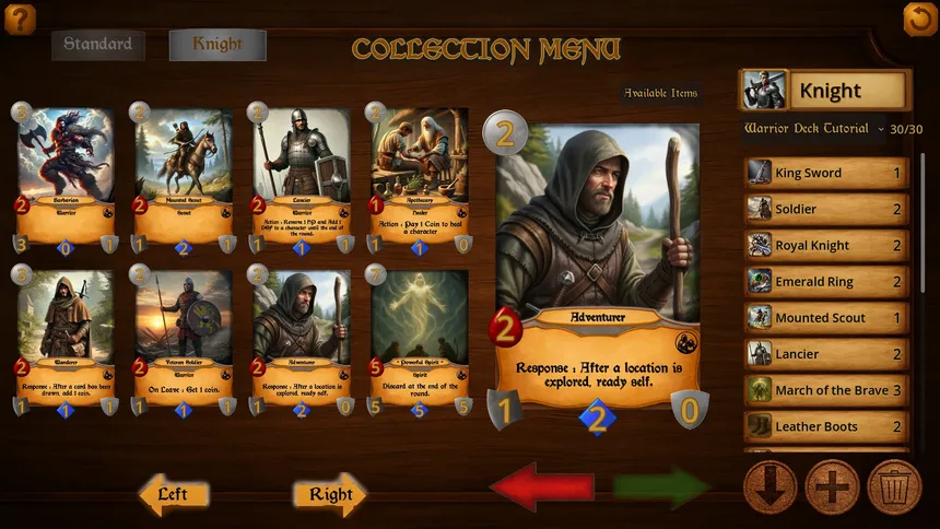 Скриншот 2 к игре Adventure Card Game
