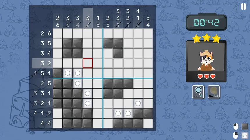Скриншот 1 к игре SherloCAT Nonogram Bahia