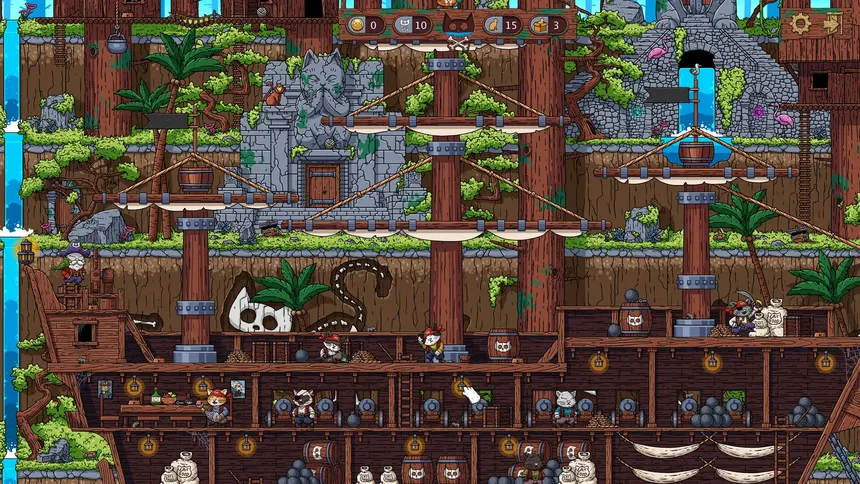 Скриншот 4 к игре Meowrvelous Pirate Cats - A Hidden Object Game