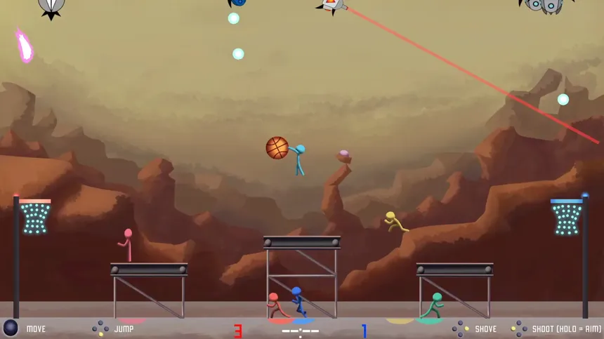 Скриншот 1 к игре Bullet Barrage Basketball