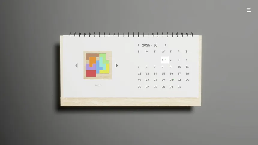 Скриншот 5 к игре Calendar Puzzle
