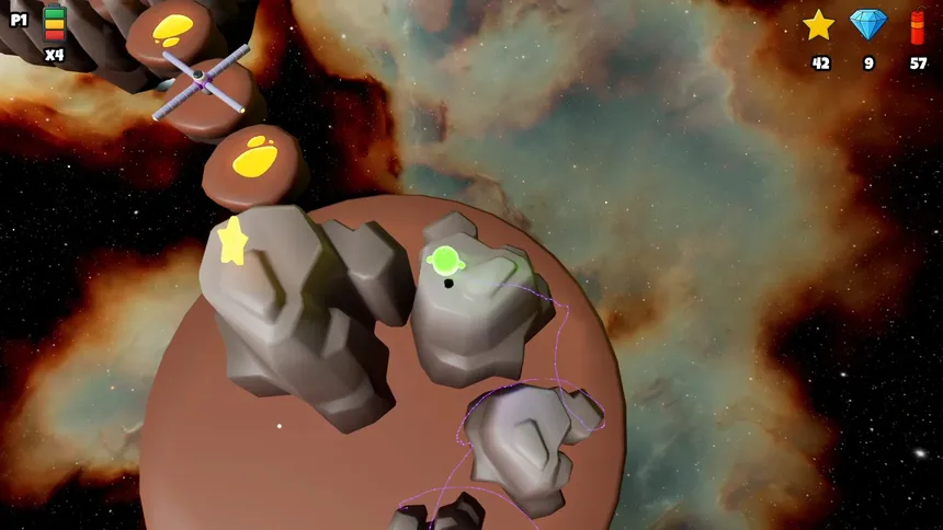 Скриншот 3 к игре Glowbot Galaxy