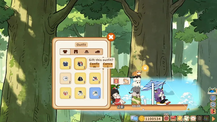 Скриншот 4 к игре Cozy~ Fishing Kitten 喵！一起摸鱼吧~