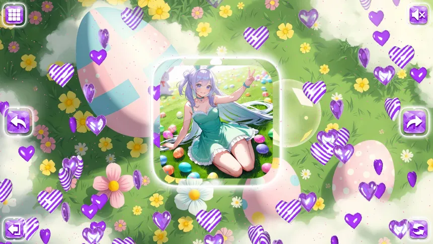 Скриншот 2 к игре Lovely Anime Puzzle: Easter