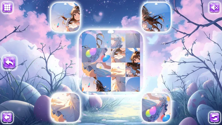 Скриншот 3 к игре Lovely Anime Puzzle: Easter