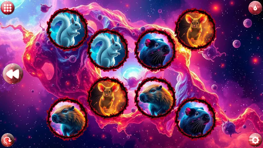 Скриншот 3 к игре Space Memory: Rodents