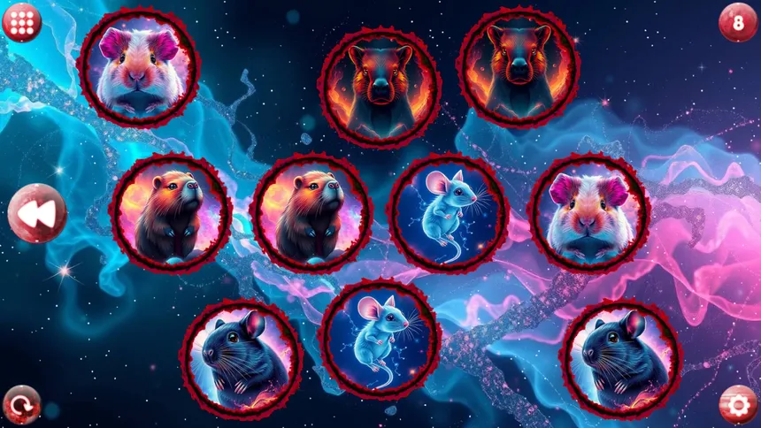 Скриншот 4 к игре Space Memory: Rodents